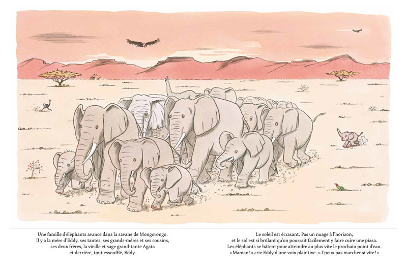 P'tit Elephant - Dessin d'un elephanteau - Collection Les Petits