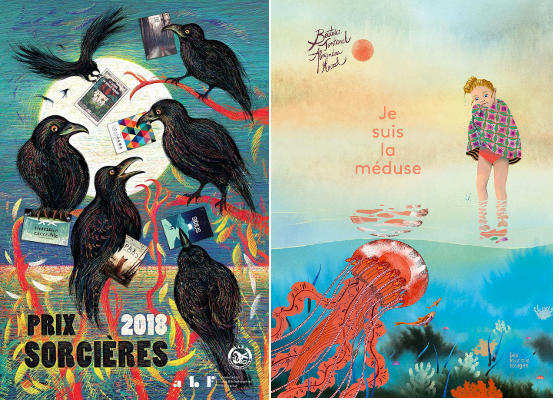 affiche prix sorcières 2018 et couverture je suis la méduse