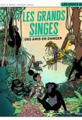 Les grands singes - Des amis en danger, Lucie Le Moine, Arthur Junier, livre jeunesse
