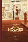 La première aventure de Sherlock Holmes : une étude en rouge, Arthur Conan Doyle, Vincent Mallié, livre jeunesse